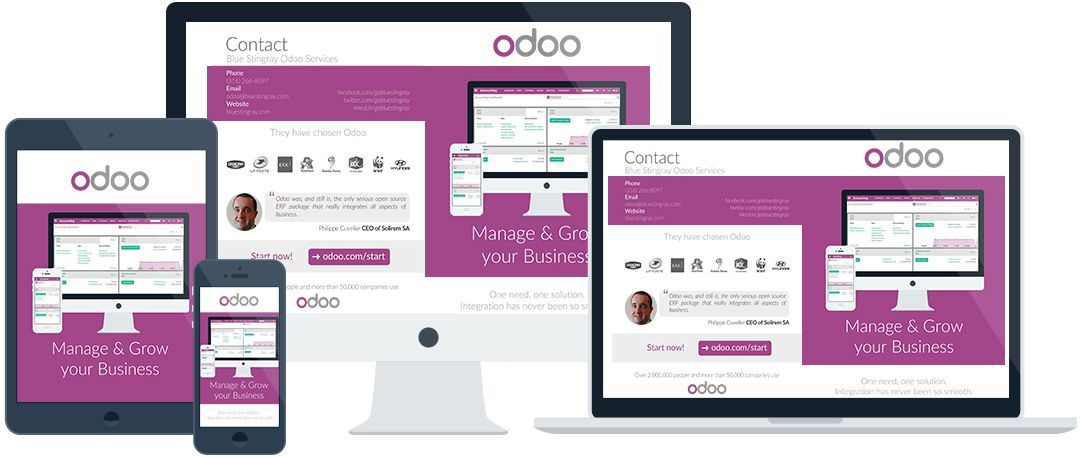 Odoo • Text and Image